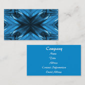 Carte De Visite Conception bleue de glace (Devant / Derrière)
