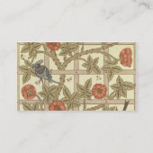 Carte De Visite Conception bleue et orange de papier peint de (Dos)