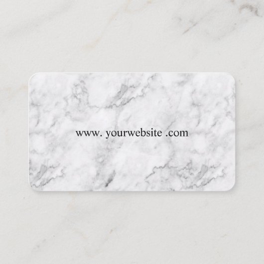 Carte De Visite Conception chique de mandataire (Dos)