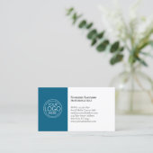 Carte De Visite Conception Classique avec Logo et Coordonnées - Bl (Debout devant)