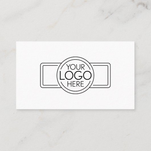 Carte De Visite Conception classique avec logo et informations de  (Dos)