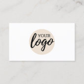 Carte De Visite Conception classique avec logo et informations de  (Dos)