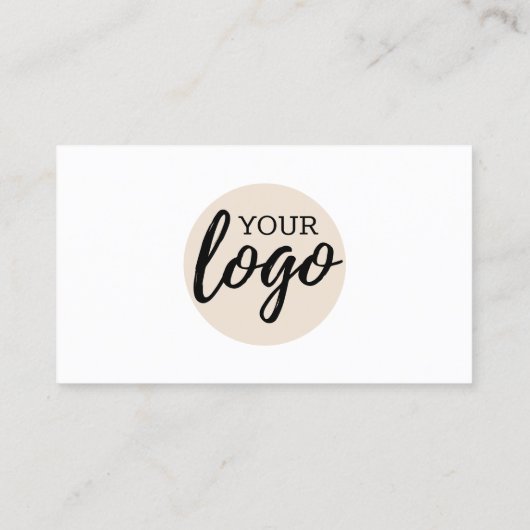 Carte De Visite Conception classique avec logo et informations de (Dos)