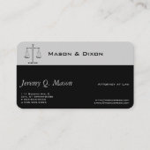 Carte De Visite Conception classique des balances de la justice mé (Devant)
