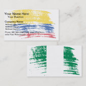 Carte De Visite Conception colombienne fraîche de drapeau (Devant / Derrière)