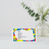Carte De Visite Conception colorée (Debout devant)