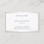 Carte De Visite Conception créative professionnelle simple et élég (Dos)