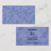 Carte De Visite Conception d'abrégé sur bleu (Devant / Derrière)