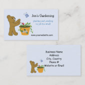 Carte De Visite Conception d'affaires de Jardin Cute (Devant / Derrière)