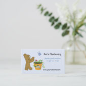 Carte De Visite Conception d'affaires de Jardin Cute (Debout devant)