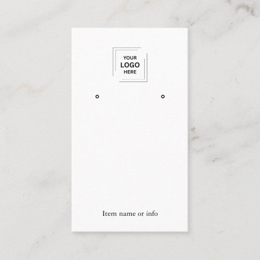 Carte De Visite Conception d'affiche de branding de bijoux blancs  (Devant)