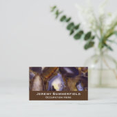 Carte De Visite Conception d'Agate blanc Brown violet (Debout devant)
