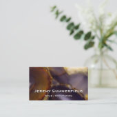 Carte De Visite Conception d'Agate blanc Brown violet (Debout devant)