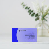 Carte De Visite Conception d'arc - Bleu (Debout devant)