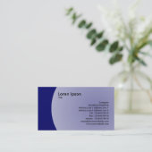 Carte De Visite Conception d'arc - bleu marine (Debout devant)