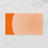 Carte De Visite Conception d'arc - orange (Dos)