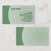 Carte De Visite Conception d'arc - vert d'armée (Devant / Derrière)