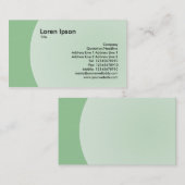 Carte De Visite Conception d'arc - vert fané (Devant / Derrière)