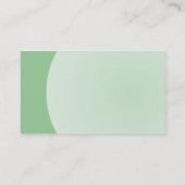 Carte De Visite Conception d'arc - vert fané (Dos)