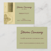 Carte De Visite Conception d'architecture gothique de ~ (Devant / Derrière)