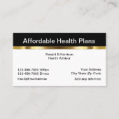 Carte De Visite Conception d'assurance maladie classique (Devant)