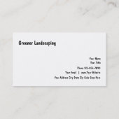 Carte De Visite Conception de aménagement moderne (Dos)