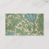 Carte De Visite Conception de "anémone" (textile) (Dos)