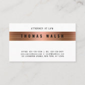 Carte De Visite Conception de bague élégante minimaliste moderne e (Dos)