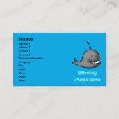 Carte De Visite Conception de baleine drôle géniale Pun (Devant)