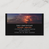 Carte De Visite Conception de bande d'orage, météorologue (Devant)