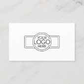 Carte De Visite Conception de base avec logo et photo (Dos)