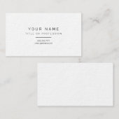 Carte De Visite Conception de base chic sans fractionnement L Simp (Devant / Derrière)