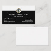 Carte De Visite Conception de bijoux en diamant (Devant / Derrière)