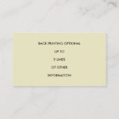 Carte De Visite Conception de bobines de pêche sur mesure du pêche (Dos)