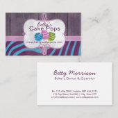 Carte De Visite Conception de boulangerie de bruit de gâteau (Devant / Derrière)