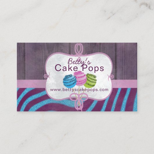 Carte De Visite Conception de boulangerie de bruit de gâteau (Devant)