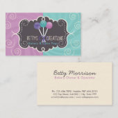 Carte De Visite Conception de boulangerie de bruit de gâteau (Devant / Derrière)