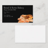 Carte De Visite Conception de boulangerie de pain (Devant / Derrière)
