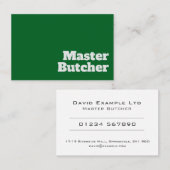 Carte De Visite Conception de Boutique Gras et Effacé (Devant / Derrière)