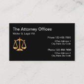 Carte De Visite Conception de cabinet d'avocat multi-sites (Devant)