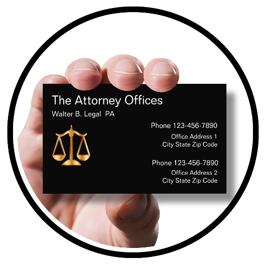 Carte De Visite Conception de cabinet d'avocat multi-sites