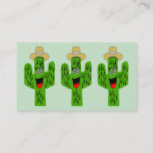 Carte De Visite Conception de Cactus (Dos)
