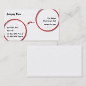 Carte De Visite Conception de cadre de lunettes d'optométrie (Devant / Derrière)