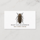 Carte De Visite Conception de cafards, lutte antiparasitaire (Devant)