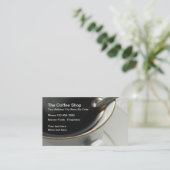 Carte De Visite Conception de café-restaurant (Debout devant)