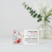 Carte De Visite Conception de capsules, Pharmacie, Pharmaciens (Debout devant)