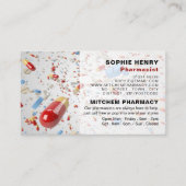 Carte De Visite Conception de capsules, Pharmacie, Pharmaciens (Devant)