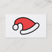 Carte De Visite Conception de casquette de Père Noël (Dos)
