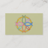 CARTE DE VISITE CONCEPTION DE CERCLE DE POISSONS DE JÉSUS (Dos)