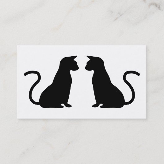 Carte De Visite Conception de chats (Dos)
